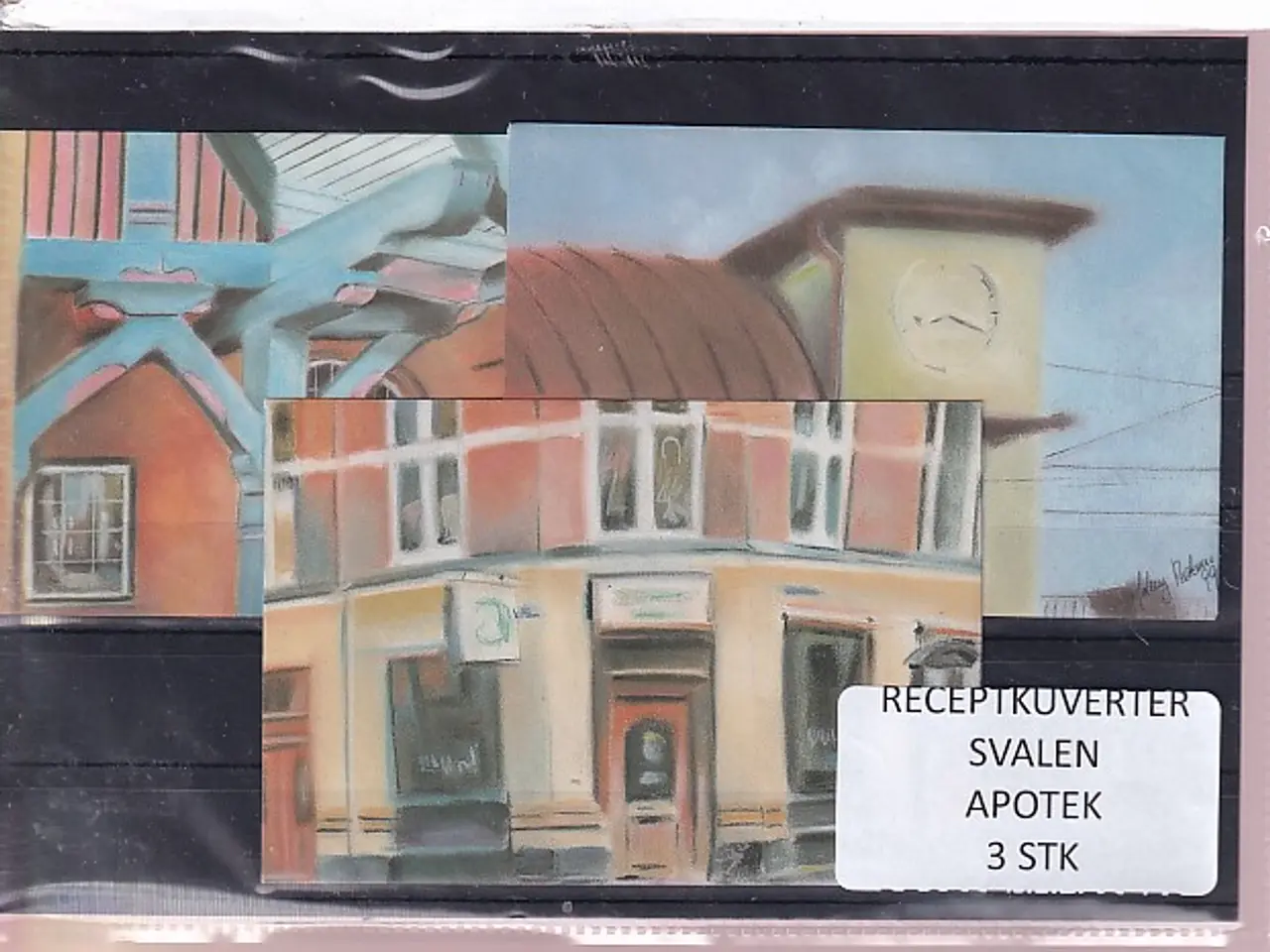 Billede 1 - Receptkuverter - Svalen Apotek - 3 Stk.