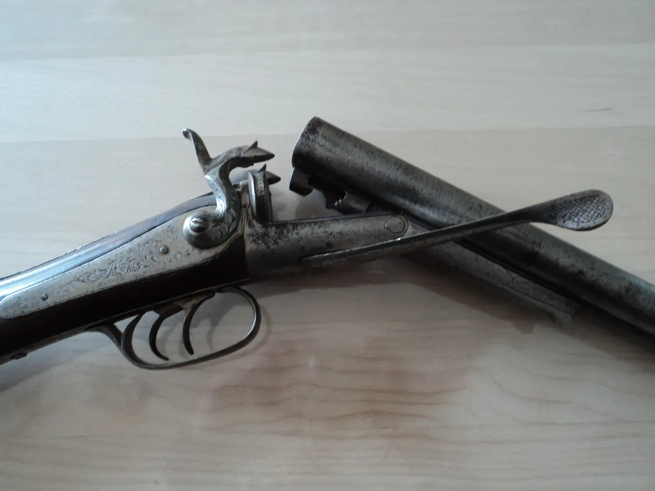 Billede 2 - Gammel de aktiveret jagtgevær pin fire.