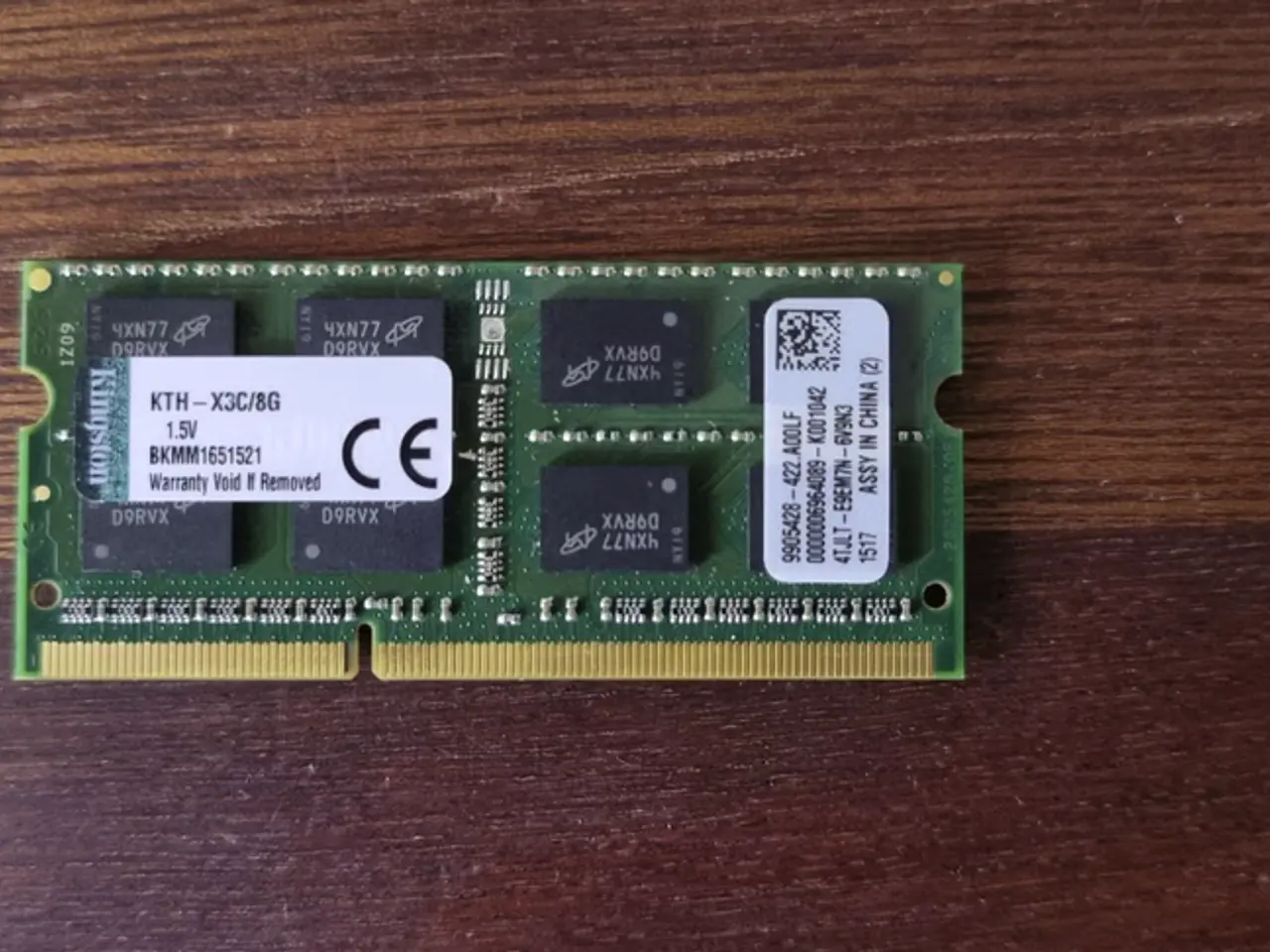 Billede 1 - Kingston 8GB DDR3L 1600MHz SO-DIMM - Bærbar RAM