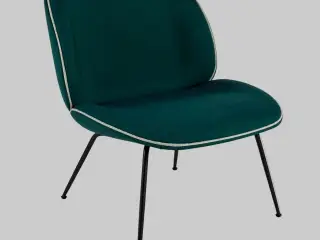 GUBI Beetle Loungestol – Grøn/Sort Stel