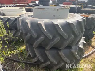Tvillingehjul Goodyare 580/70R38 2 styk med spænder