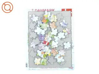 Puslespil med Danmarks motiv (str. 37 x 28 cm)