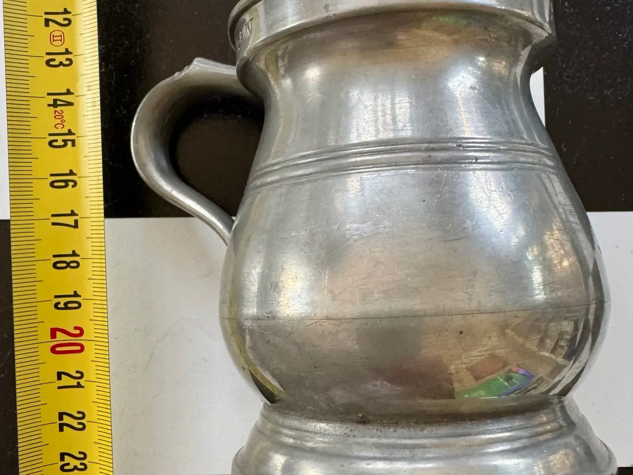 Billede 4 - Tin krus, 100år gammelt