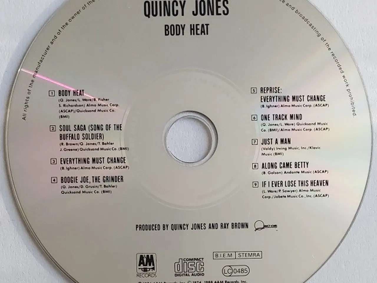 Billede 5 - Quincy Jones – Body Heat – CD