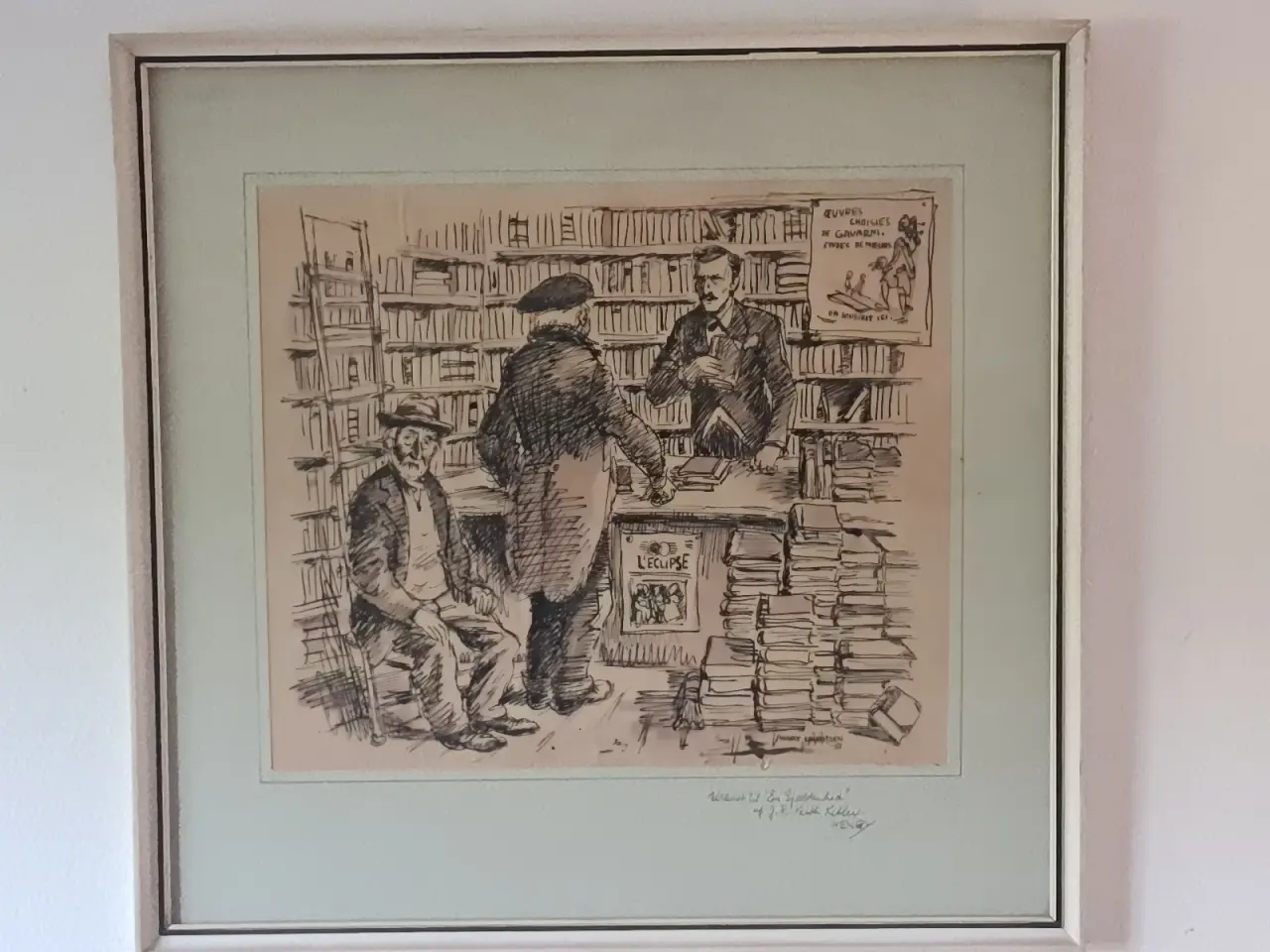 Billede 1 - Henry Lauritzen original tegning fra 1953