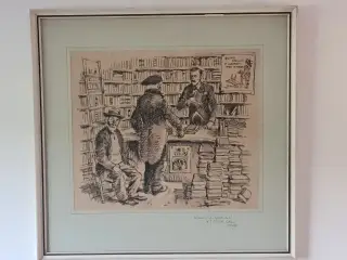 Henry Lauritzen original tegning fra 1953