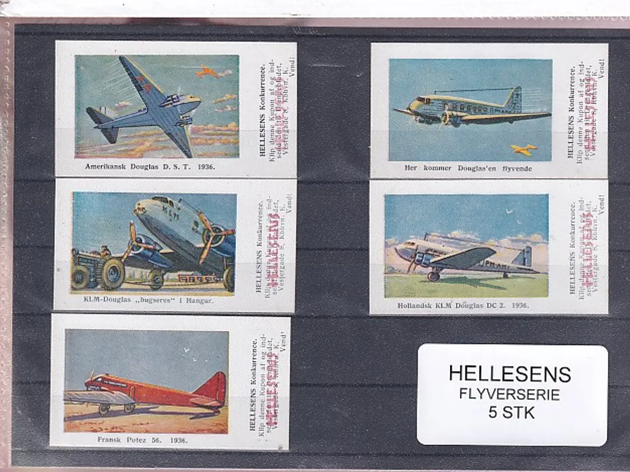 Billede 1 - Hellesens Flyverserie - 5 Stk. mærkater