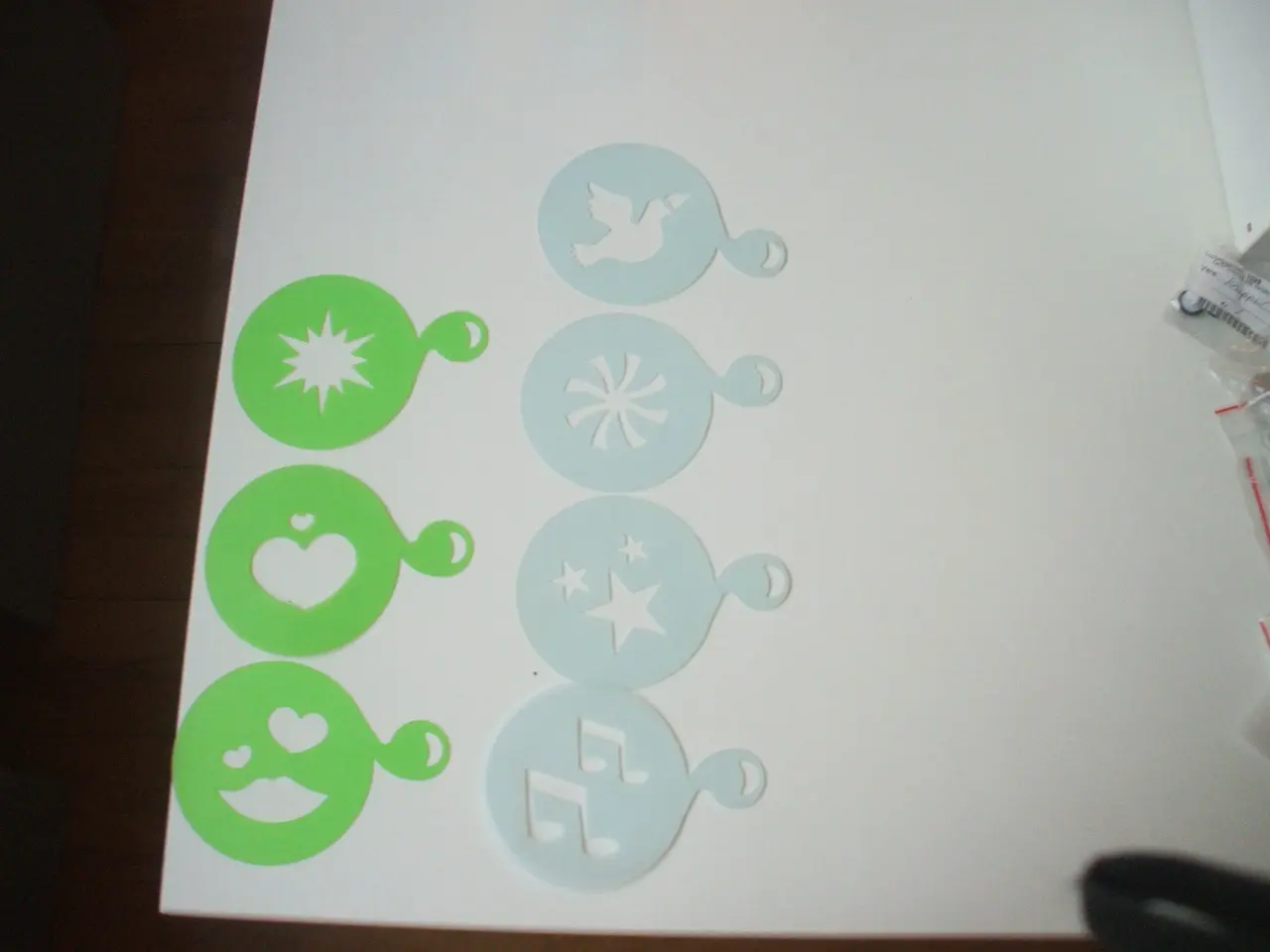 Billede 1 - Kaffe stencils til kaffemønstre