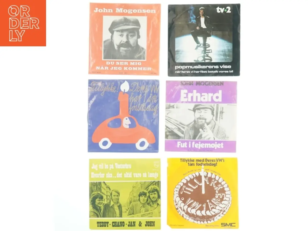 Billede 1 - Samling af 7” vinylsingler (str. Ø. 17,5 cm)
