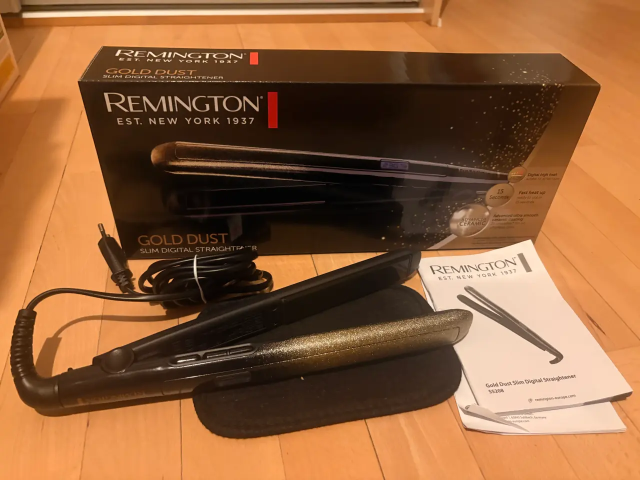 Billede 1 - Remington glattejern gold dust