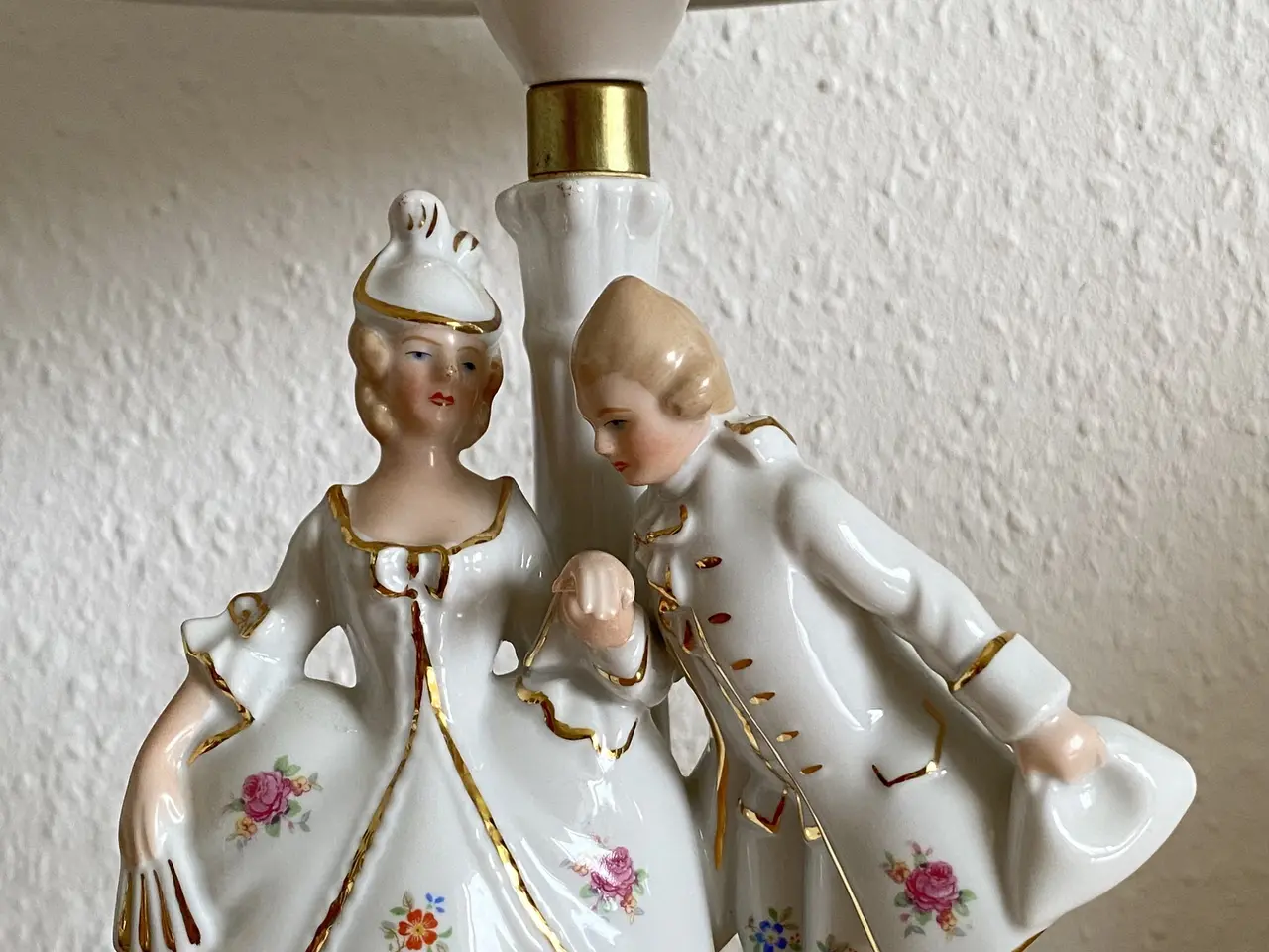 Billede 3 - Vintage porcelæn bordlampe 