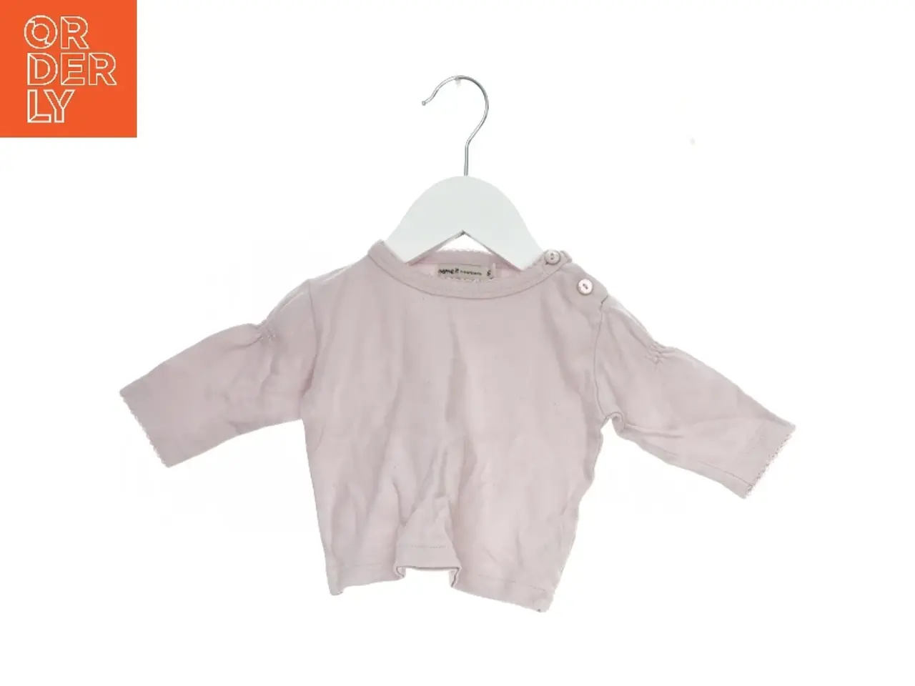 Billede 1 - Lyserød babybluse med knapper fra Name It (str. 62)