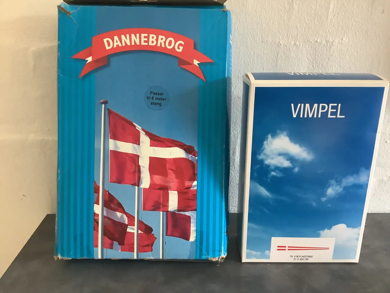 Billede 1 - Dannebrog og vimpel til 8 meter flagstang