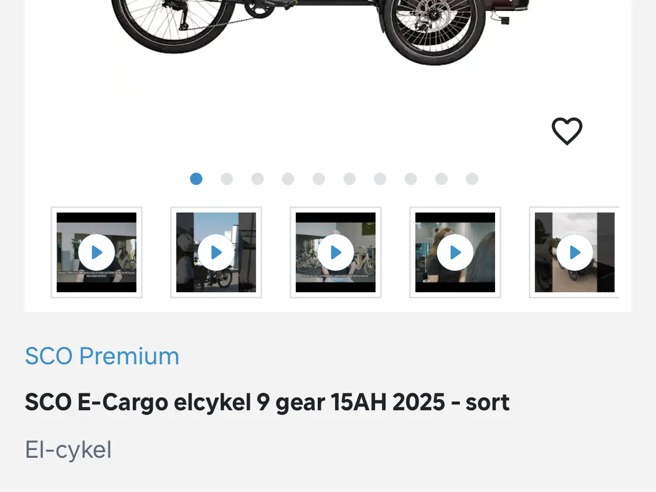 Billede 1 - Ladcykel 9 gear 