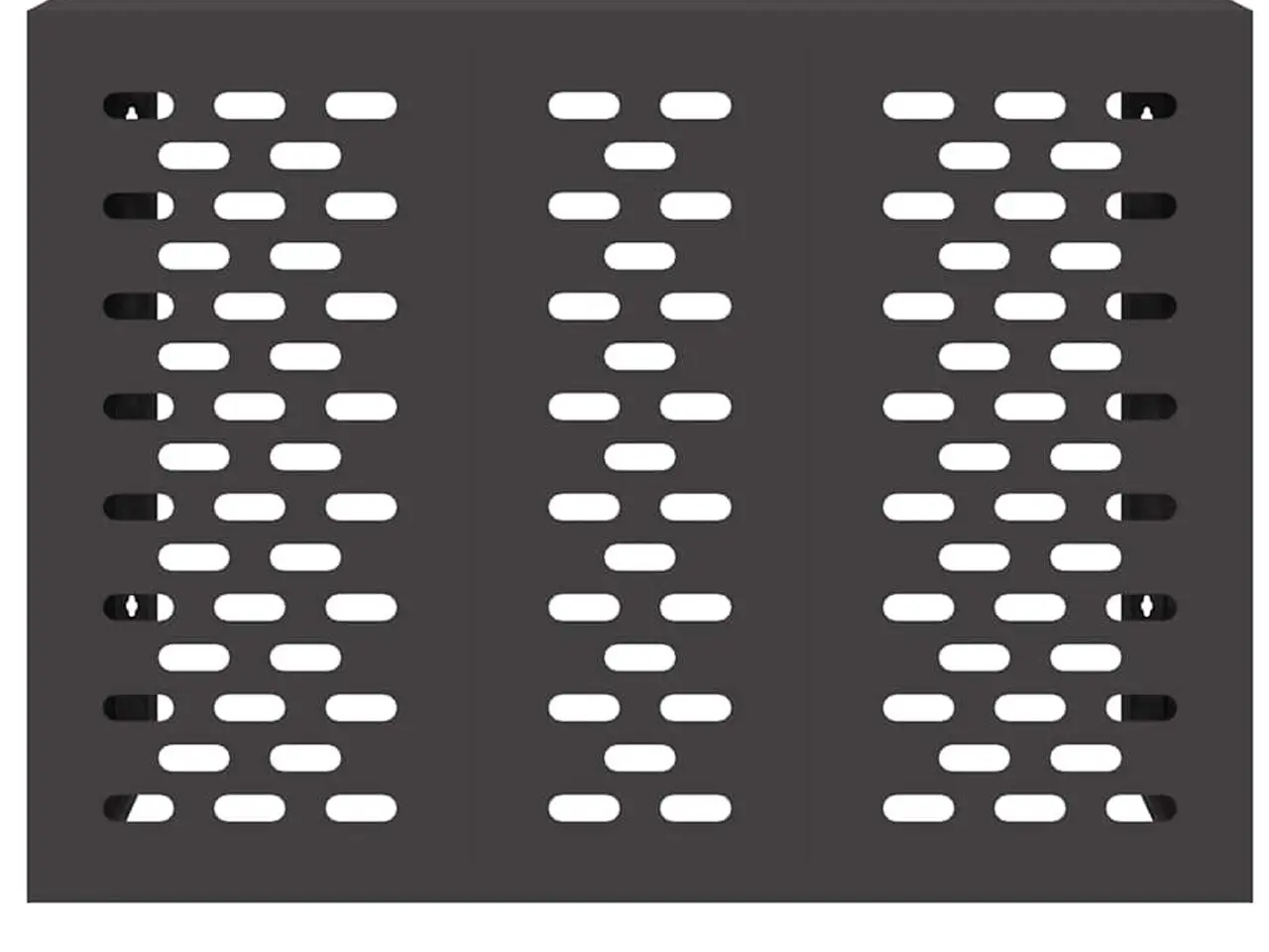 Billede 6 - Aircondition-cover i stål - sort 110 × 50 × 80 cm