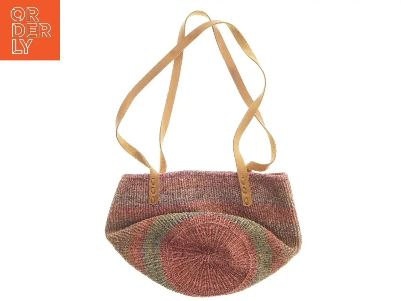 Billede 2 - Håndlavet stribet taske (str. 25x38 cm)
