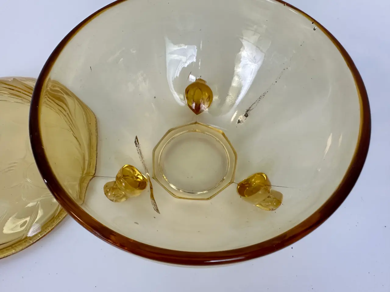 Billede 7 - Vintage glasskål med låg