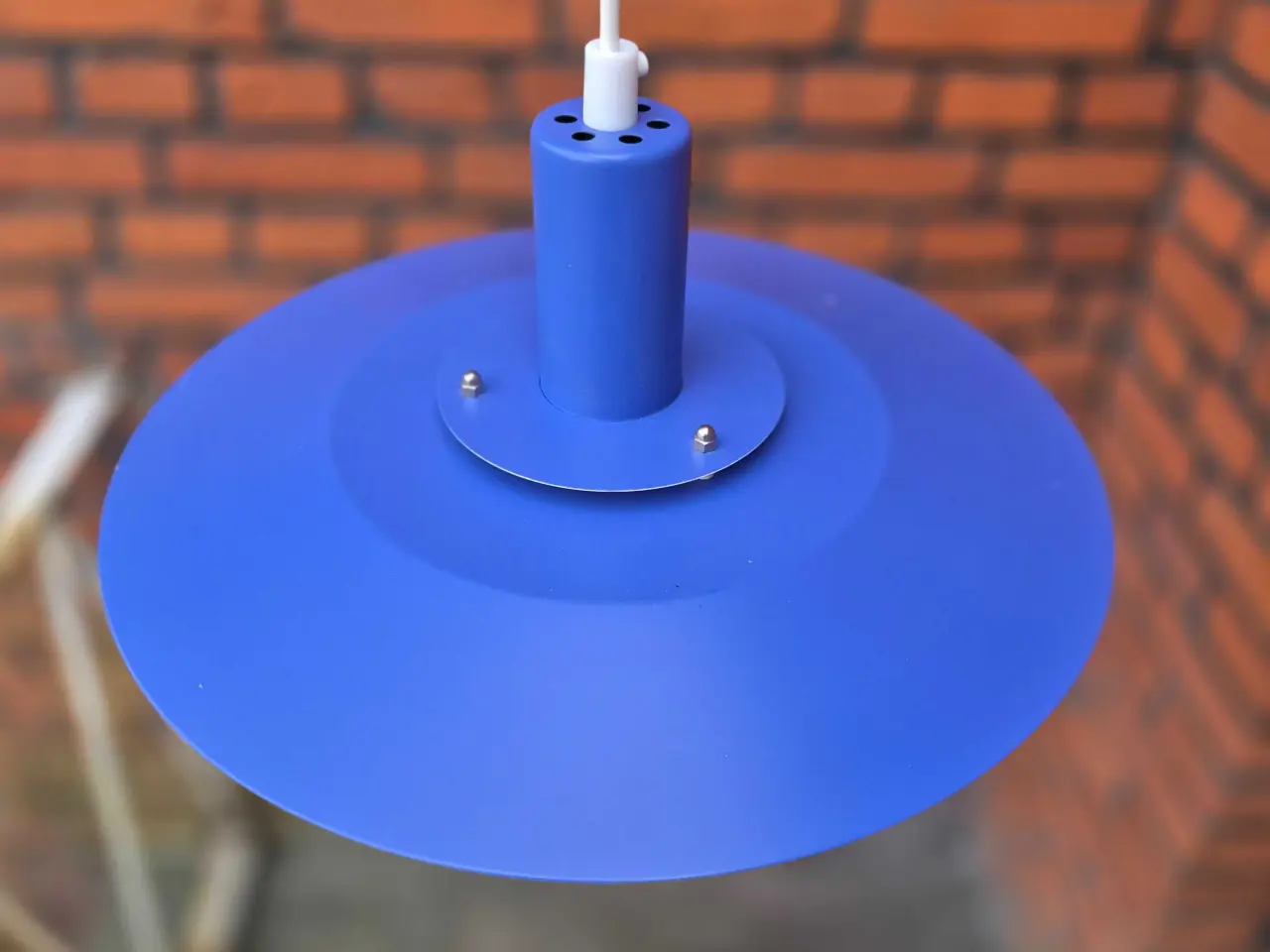 Billede 2 - Klassisk blå retrolampe fra Lyfa