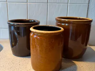 Smukke vintage syltekrukker