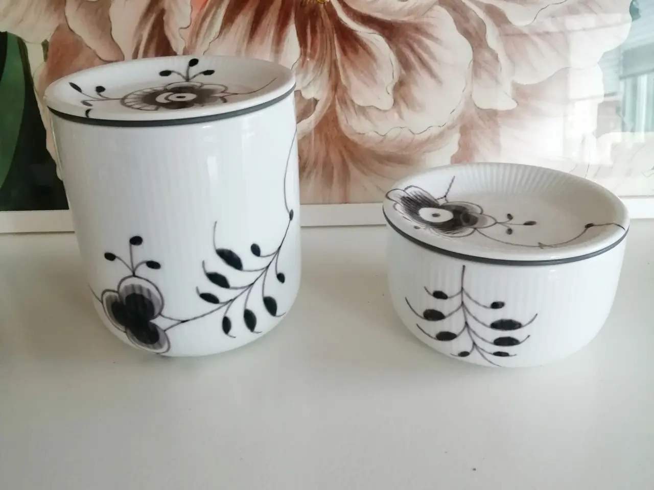 Billede 1 - Royal Copenhagen mega sort krukker 