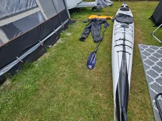 H2O Carbon Fiber havkajak plus tilbehør