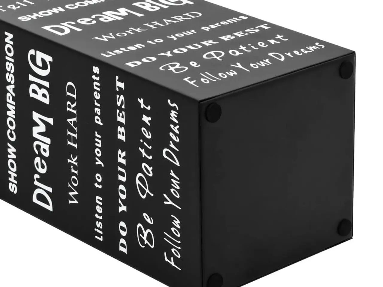 Billede 4 - Paraplystativ i stål med tekst - sort, 15,5 × 15,5 × 48,5 cm