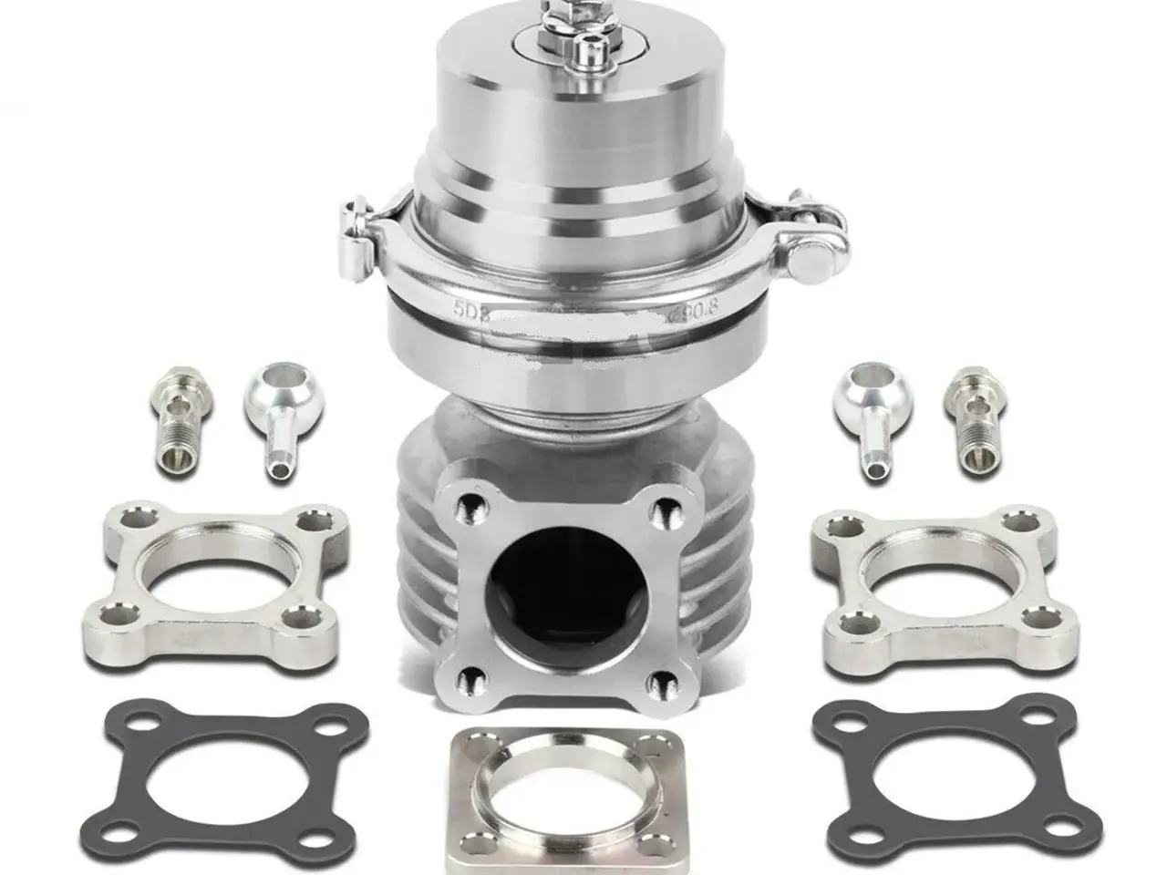 Billede 1 - HKS 46mm style SILVER 4 bolt  wastgate