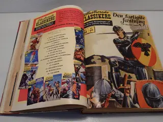 9stk indbundne "Illustrerede Klassikere"Tegneserie