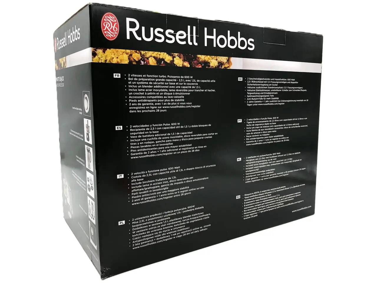 Billede 2 - Foodprocessor Russell Hobbs 2,5 l - matsort, 600 W