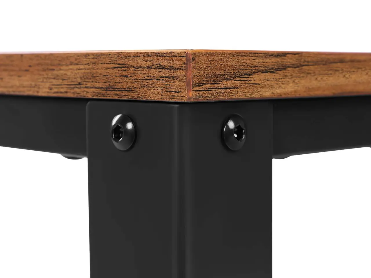 Billede 5 - Sidebord i industrielt design rustik brun/sort, 45 × 45 × 55 cm