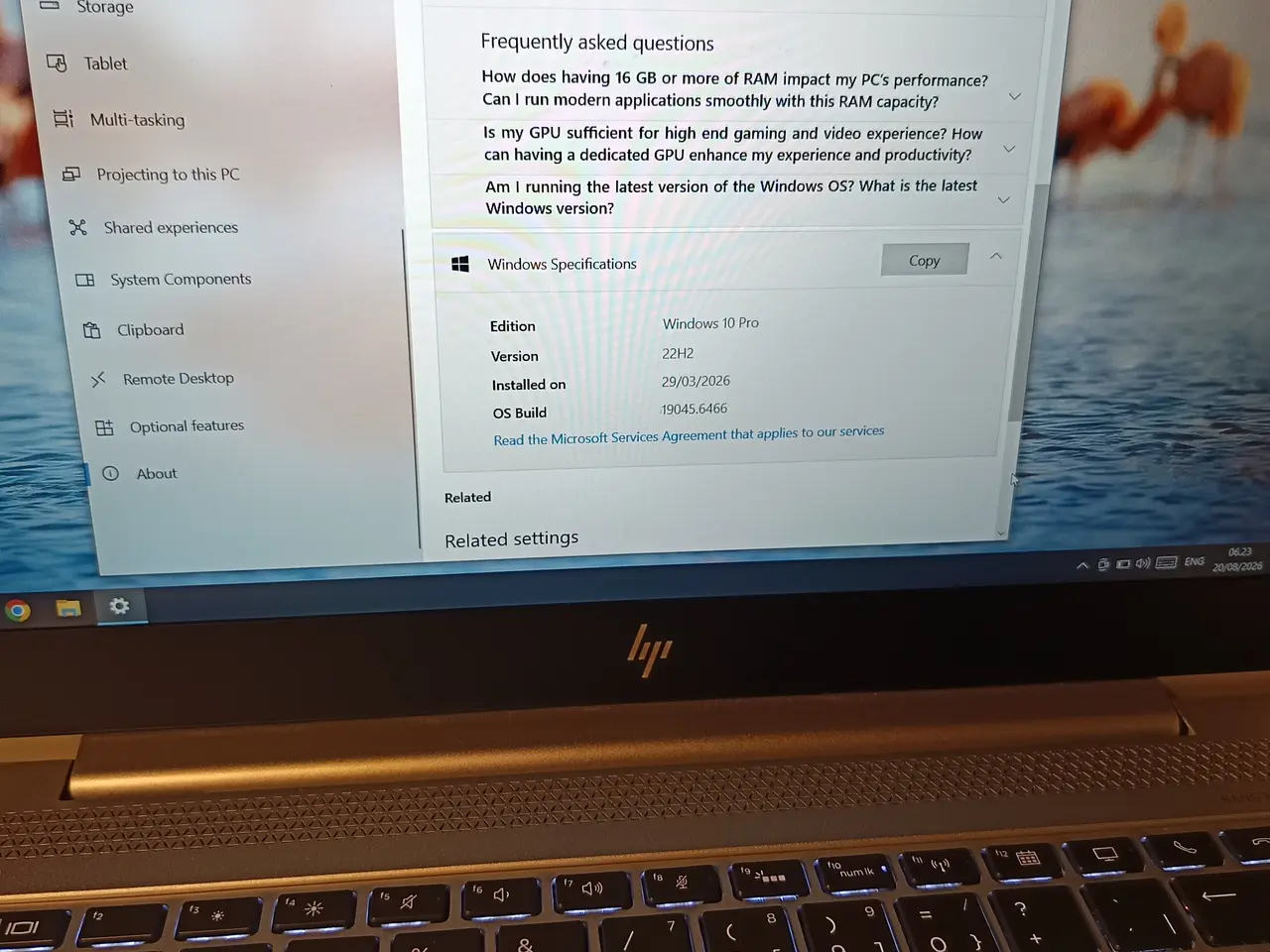 Billede 4 - HP EliteBook 840 G6 (i5-8365U/16GB DDR4/ 256 SSD)