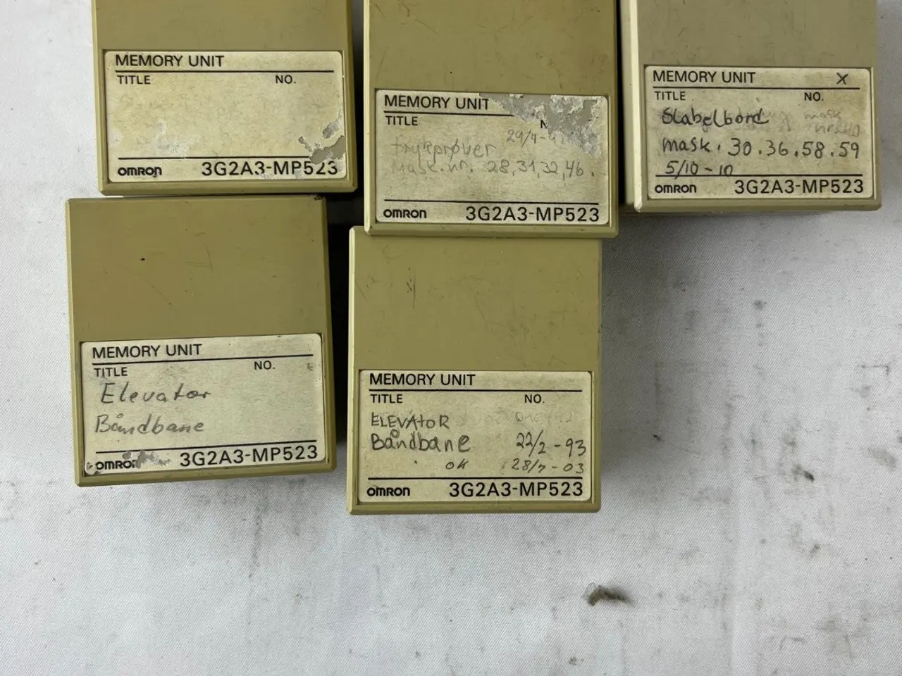 Billede 2 - Omron 3G2A3-MP523 Memory Unit parti of 5 PLC