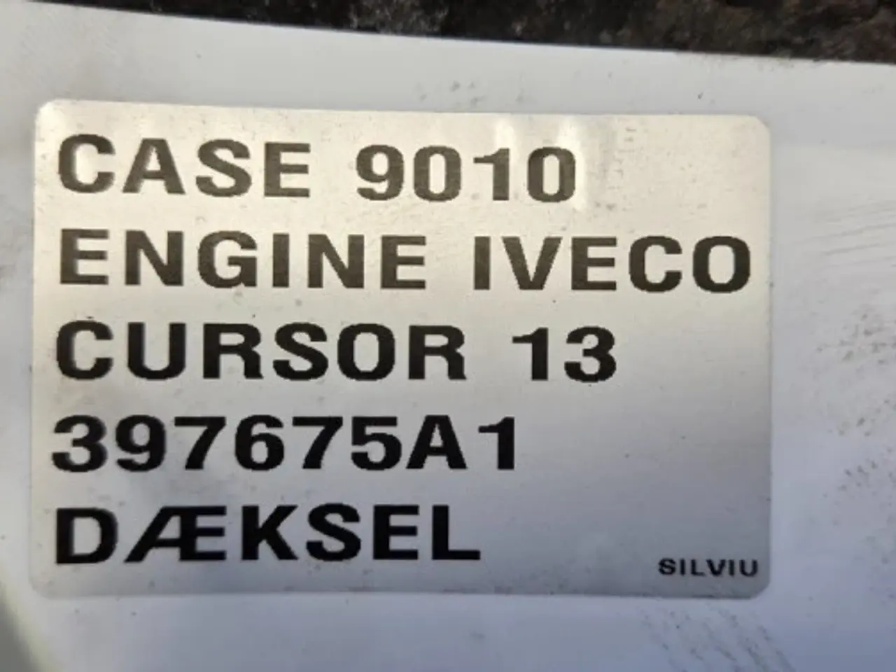 Billede 13 - Iveco Cursor13    Dæksel   397675A1