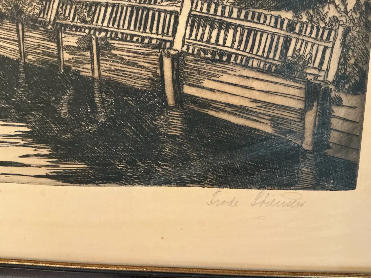Billede 3 - Køge Å Frode Sørensen- 50x40 cm 