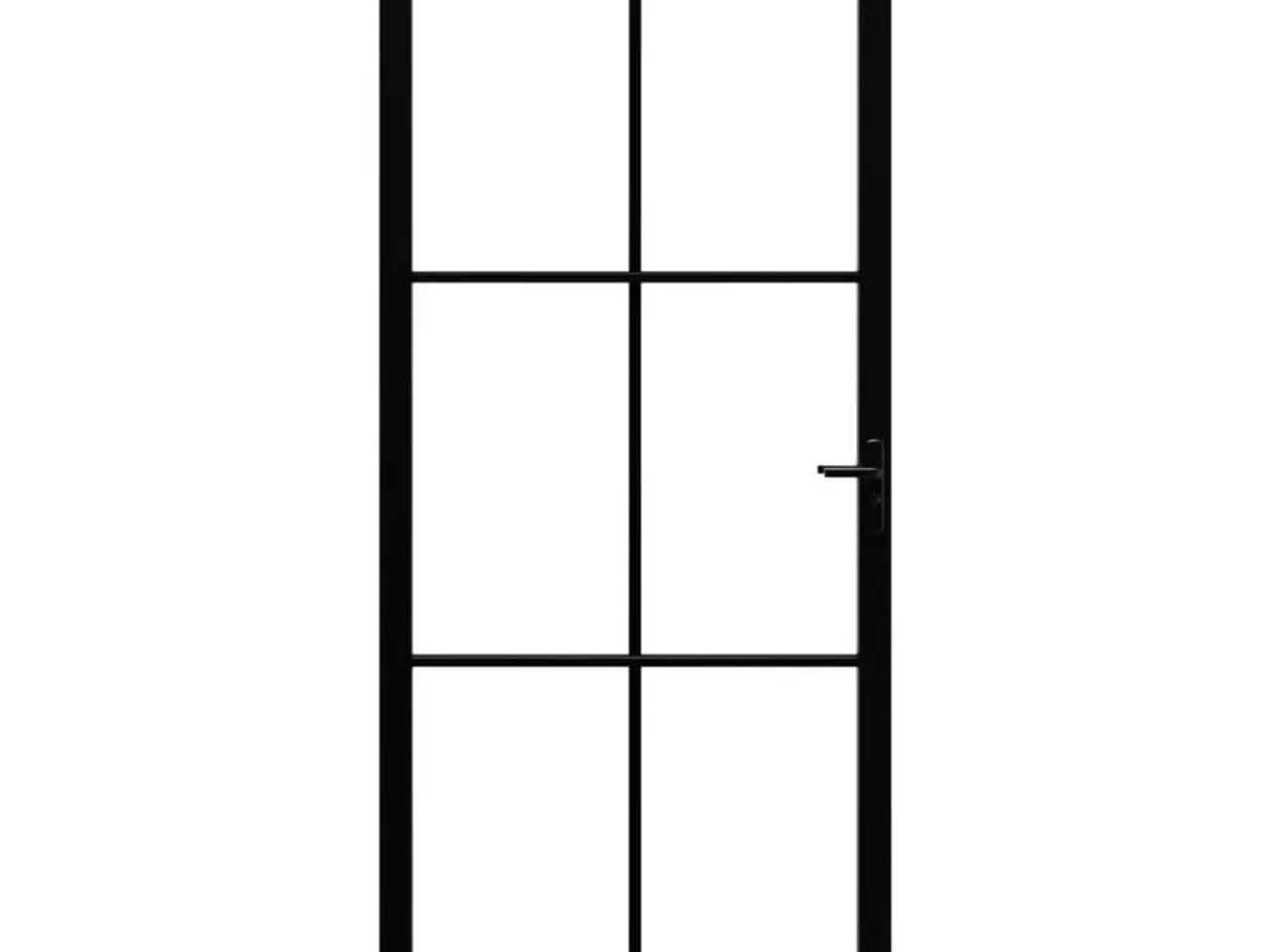 Billede 3 - Indvendig glasdør 83 x 201,5 cm - sort