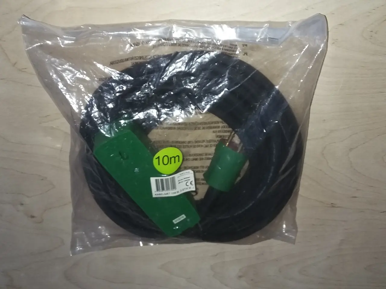 Billede 1 - KABELSÆT 10 M, 3 STIK