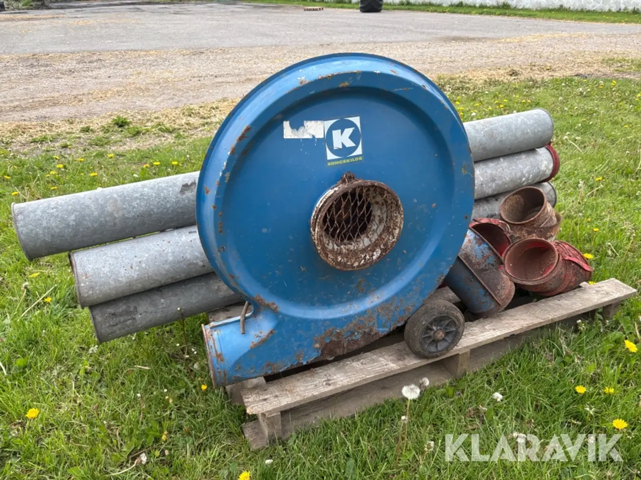Billede 6 - Kornblæser og rør Kongskilde TRL 75
