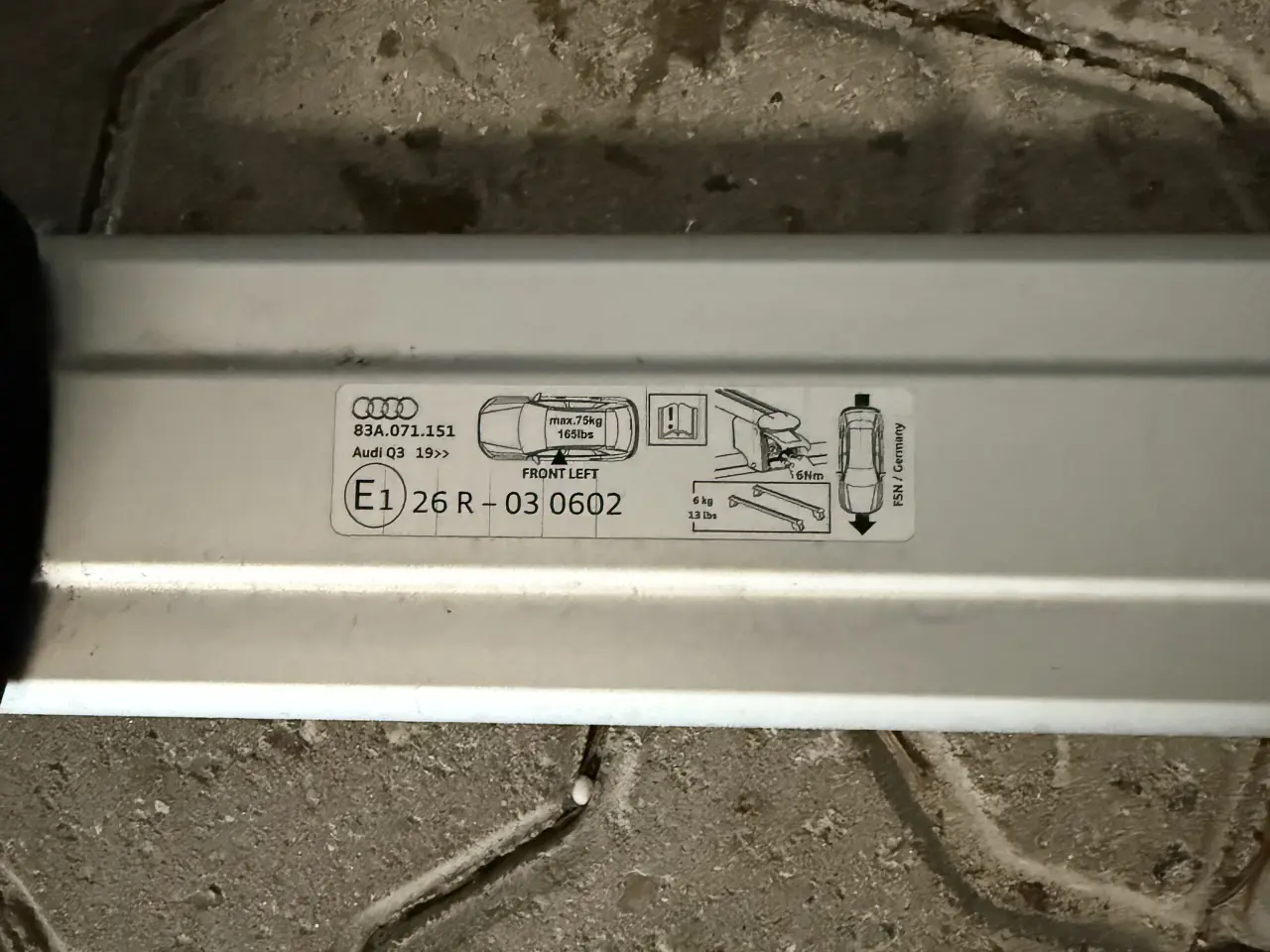 Billede 3 - Original tagbøjle til Audi Q3