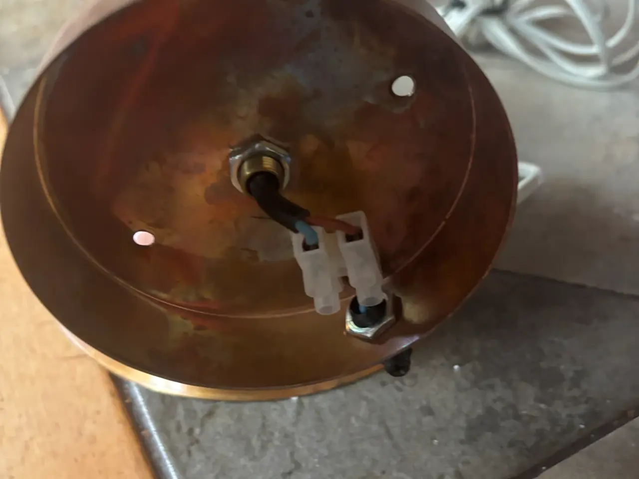 Billede 7 - Kobber væglampe Hadsten metalvarefabrik