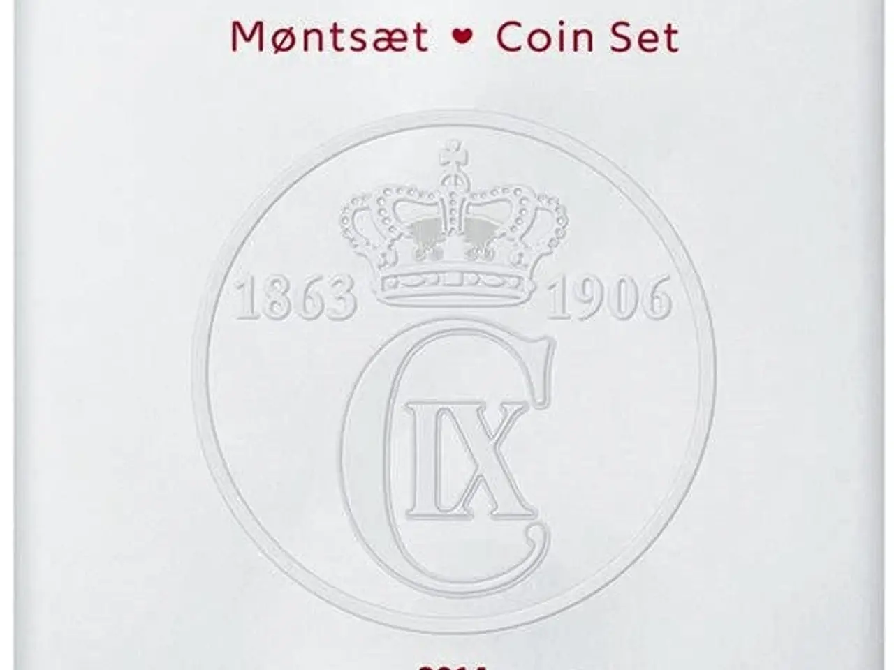 Billede 3 - DET KGL MØNTSÆT 2014 Med Christian IX Monogram