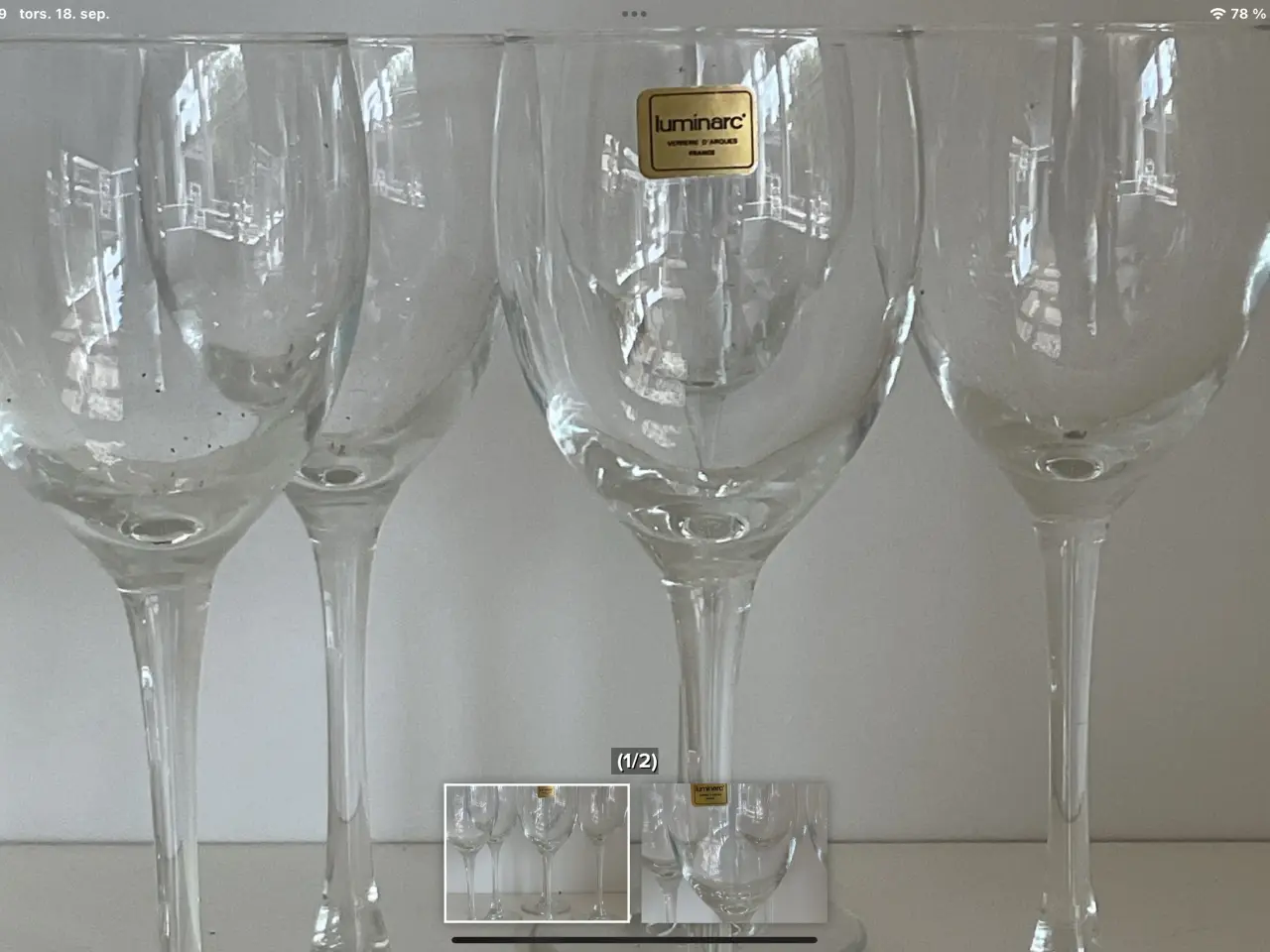 Billede 1 - Vin glas