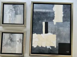 3 malerier af Mette Nør