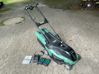 Bosch Rotak akku 36V plæneklipper med opsamler