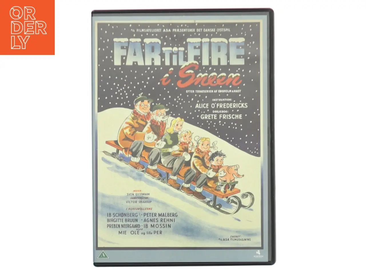 Billede 1 - Far til fire, i sneen med Ib Schønberg (DVD)