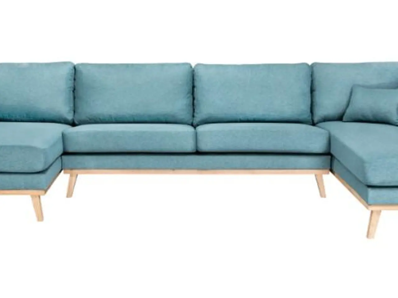 Billede 1 - Simone U-sofa venstrevendt - blå stof, Rino 37