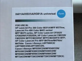 Laser Toner 4 stk. patroner nye 