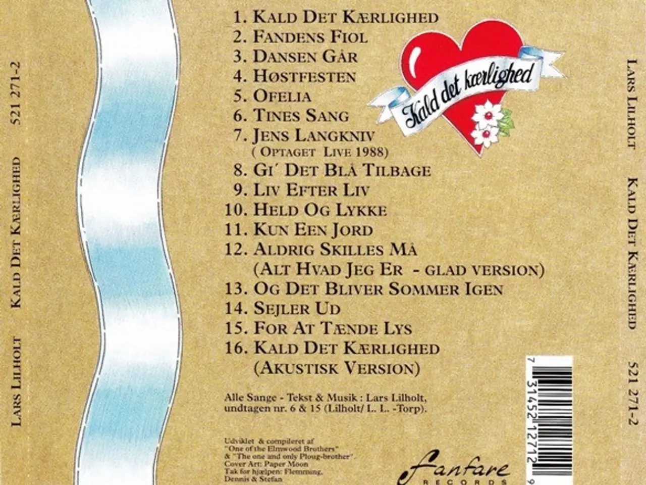 Billede 2 - Lars Lilholt – Kald Det Kærlighed – CD