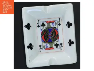 Askebæger med spillekortdesign (str. 12x10 cm)