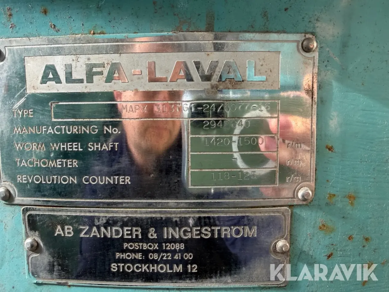 Billede 3 - Separator Alfa Laval MAPX 313TGT 24 industriseparator centrifuge