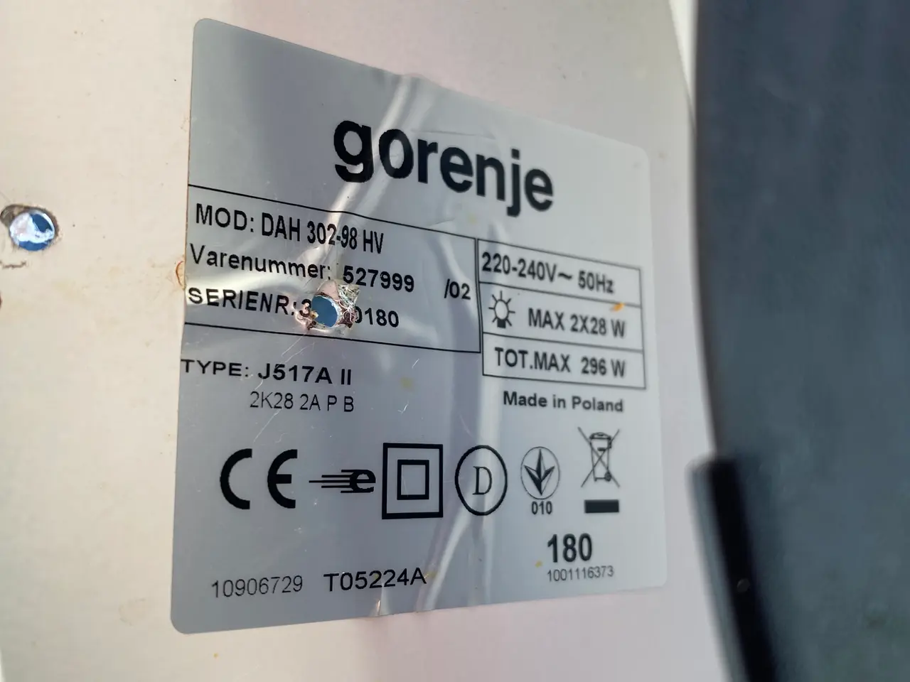 Billede 4 - Emhætte, Gorenje